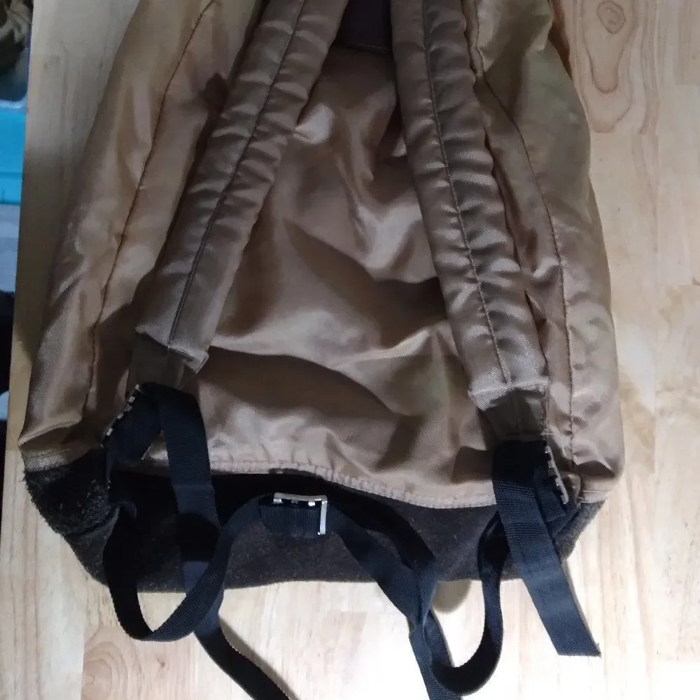 Vintage Stansport Leather Bottom Backpack